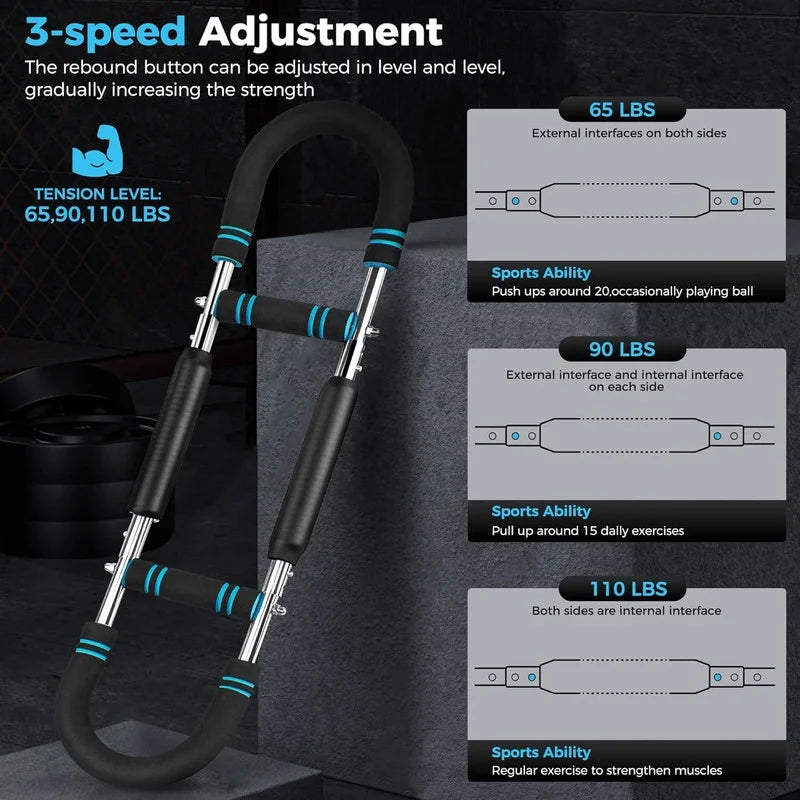 Twister Arm Trainer,Adjustable Chest Workout Equipment,Twister Arm Exerciser for Men,Grip Strength Trainer,Portable Fitness Equipment for Home